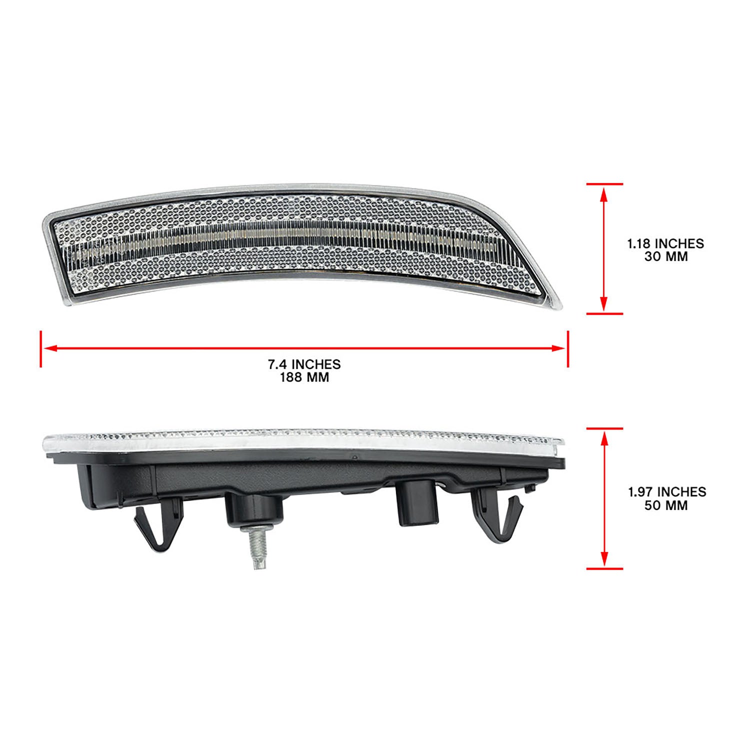 Clear Lens LED Front Bumper Side Marker Lights For 2022+ Toyota GR86 - NS Auto Lighting