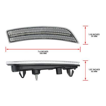Clear Lens LED Front Bumper Side Marker Lights For 2022+ Toyota GR86 - NS Auto Lighting