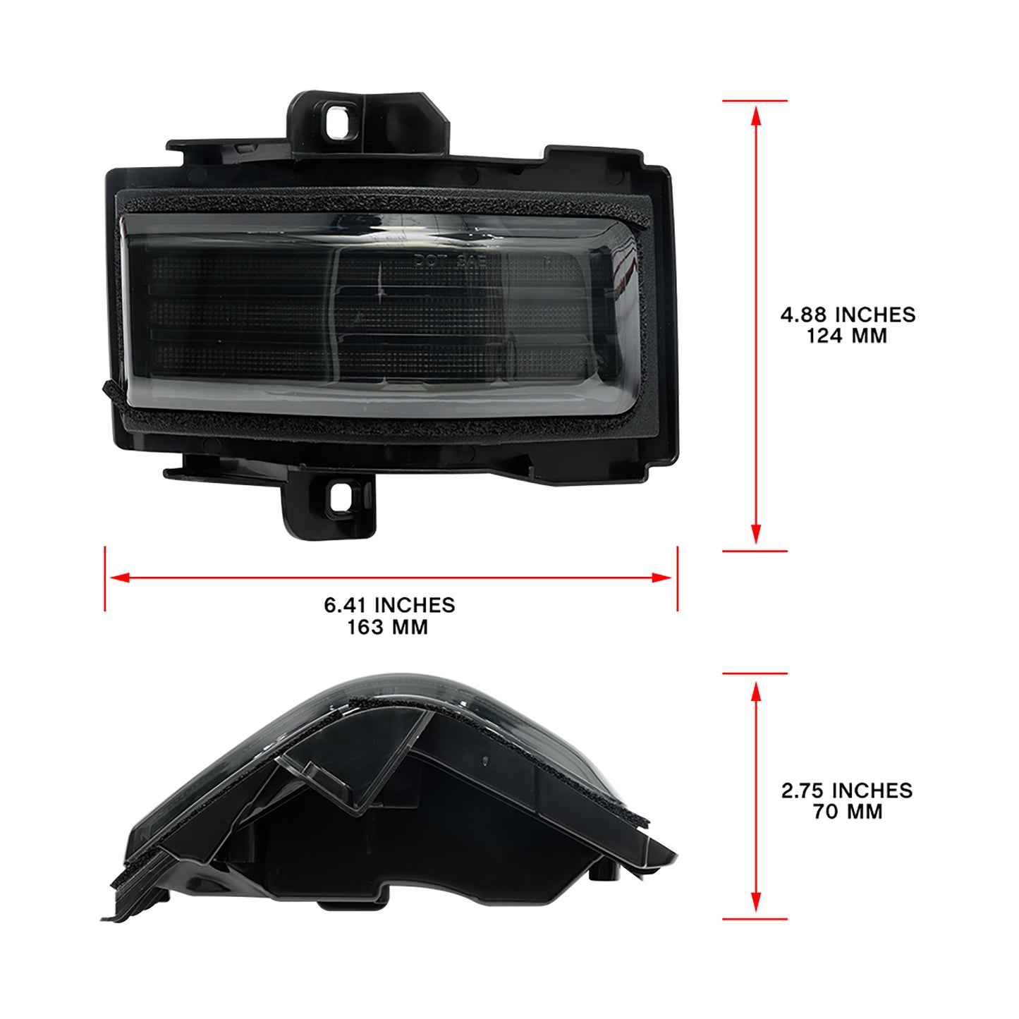 Smoked Lens Switchback Dynamic LED Towing Mirror Marker Lights For 2015-2023 Ford F-Series - NS Auto Lighting