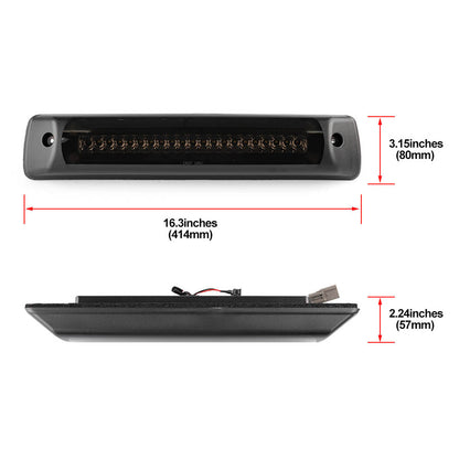 Smoked Lens F1 Style Strobe LED Third Brake Light For 2015-2022 Chevrolet Colorado, GMC Canyon - NS Auto Lighting