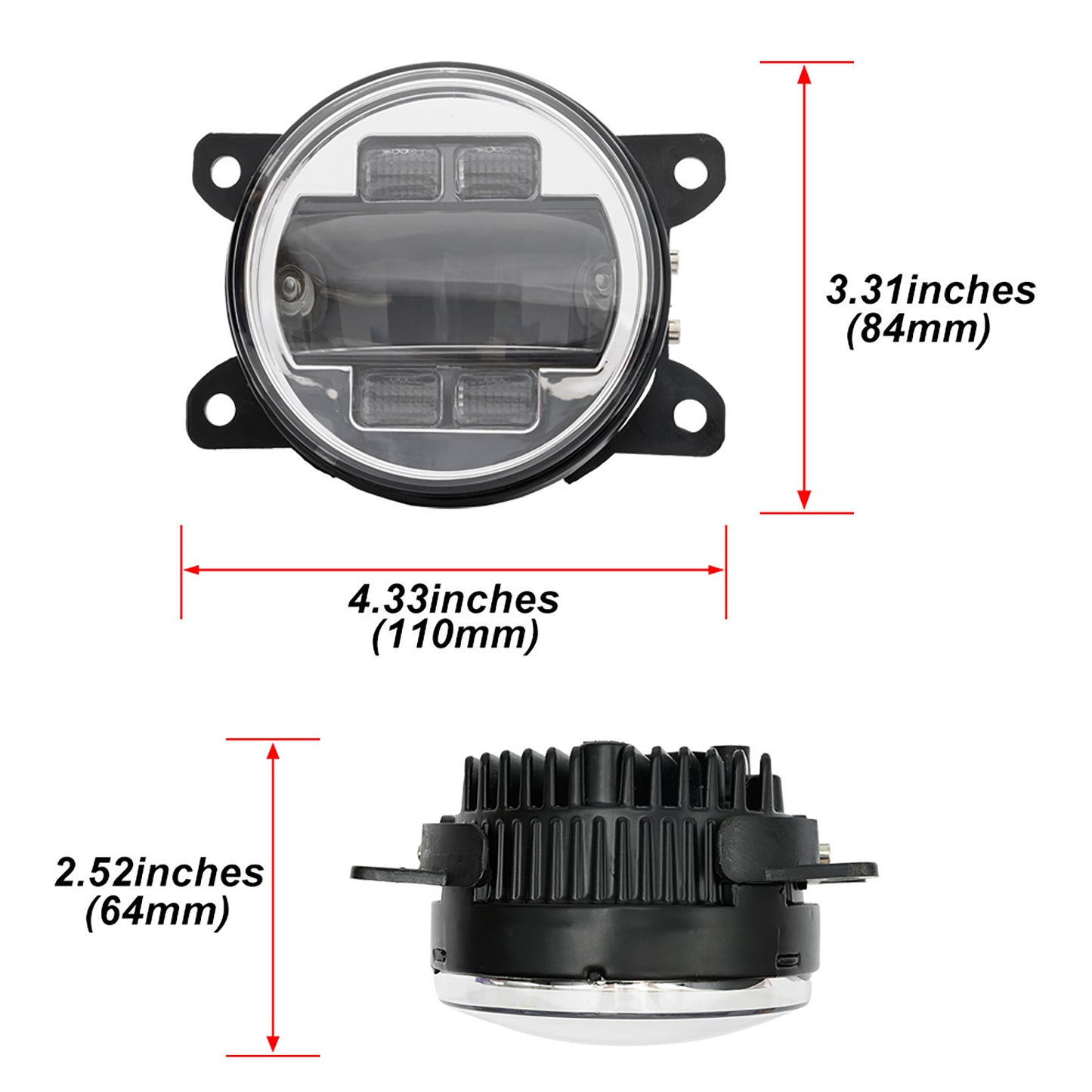 Clear Lens Switchback LED Front Bumper Fog Light Assembly For Renault and Dacia - NS Auto Lighting