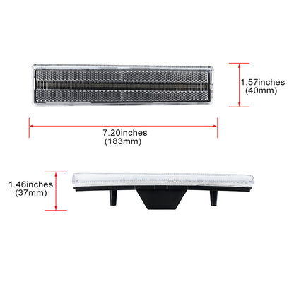 Clear Lens Amber LED Front Side Marker Lights For 1980-1986 Ford F-Series, etc. - NS Auto Lighting