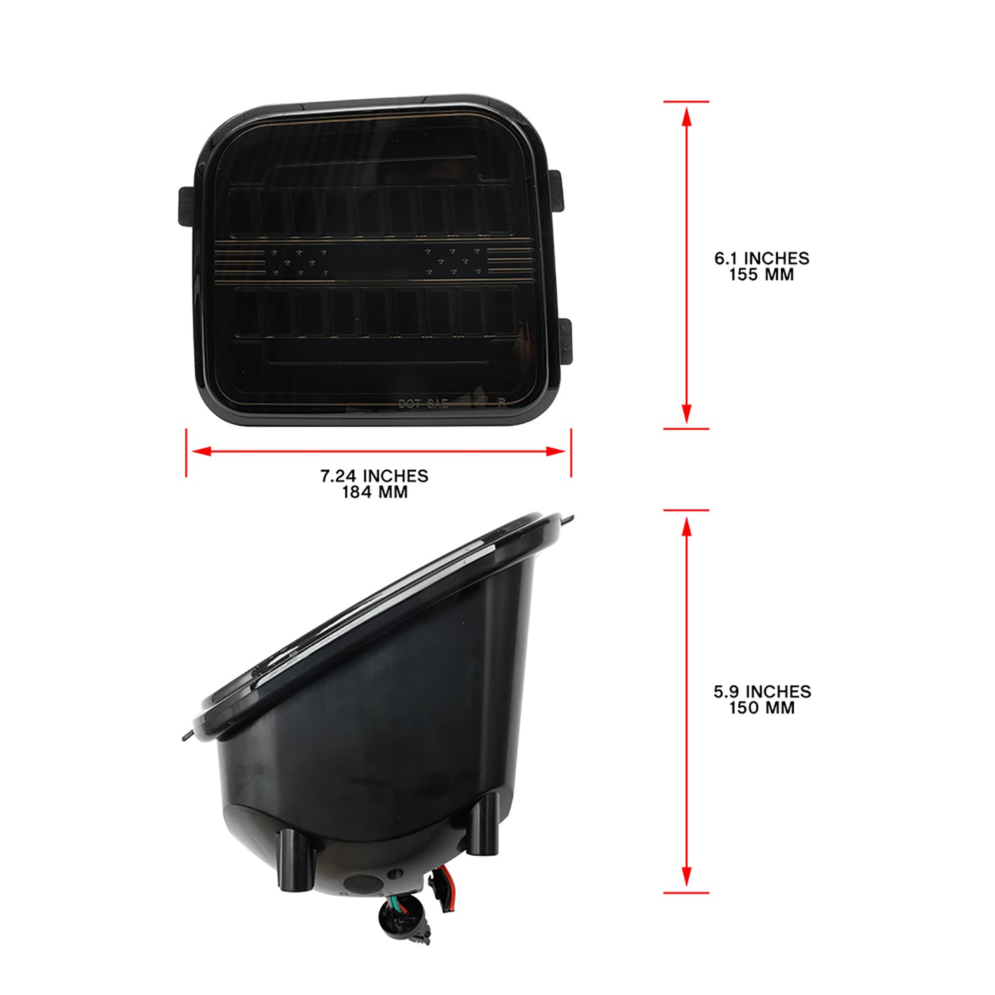 Smoked Lens Switchback Dynamic LED Front Turn Signal Lights For 2006-2010 Hummer H3, etc. - NS Auto Lighting