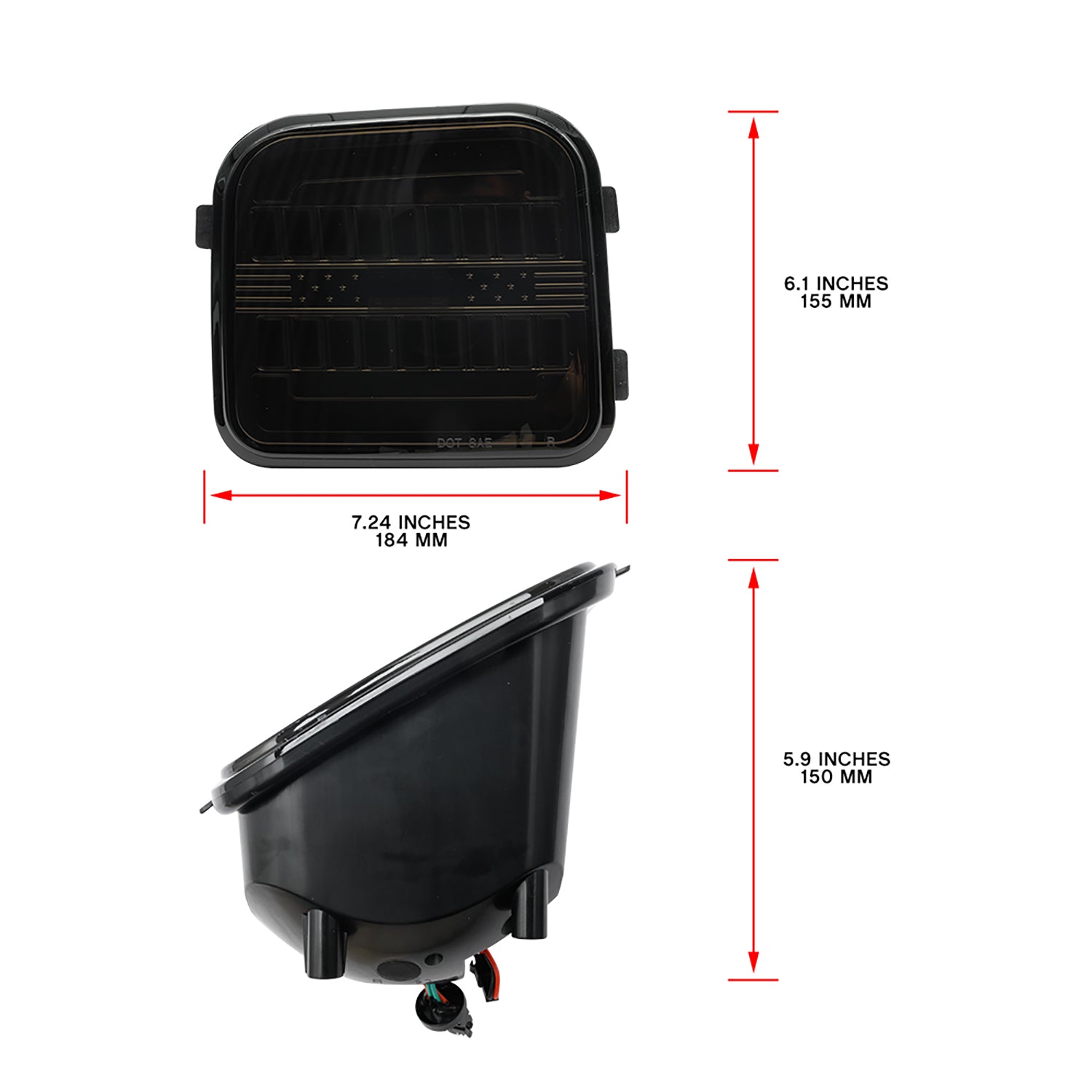 Smoked Lens Switchback Dynamic LED Front Turn Signal Lights For 2006-2010 Hummer H3, etc. - NS Auto Lighting