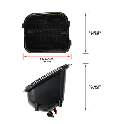 Smoked Lens Switchback Dynamic LED Front Turn Signal Lights For 2006-2010 Hummer H3, etc. - NS Auto Lighting