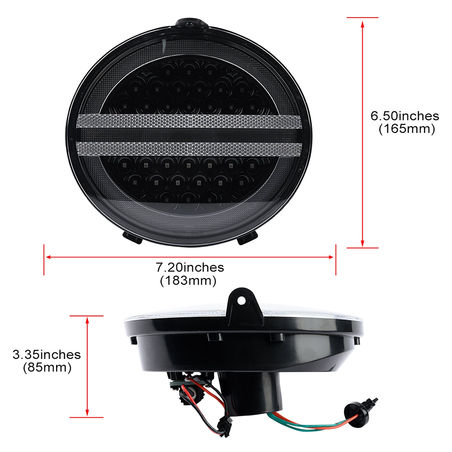 Clear Lens LED Halo Tail Light Assembly For 2005-2013 Chevrolet Corvette C6 - NS Auto Lighting