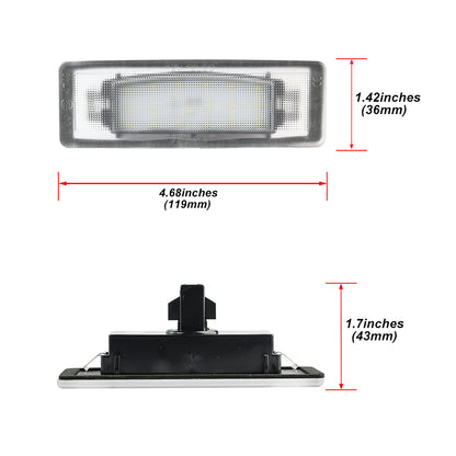 Feux de plaque d&#39;immatriculation à LED pour Kia Soul, Hyundai Sonata, etc.