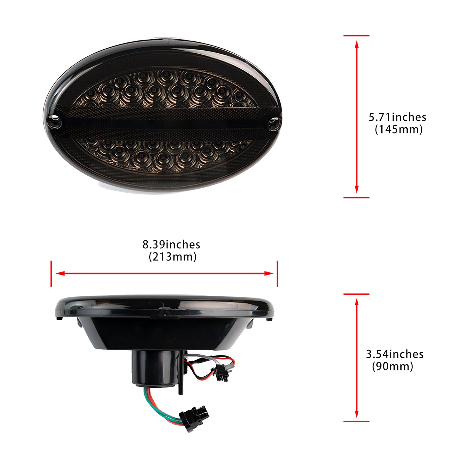 Smoked Lens LED Halo Tail Light Assembly For 1997-2004 Chevrolet Corvette C5 - NS Auto Lighting