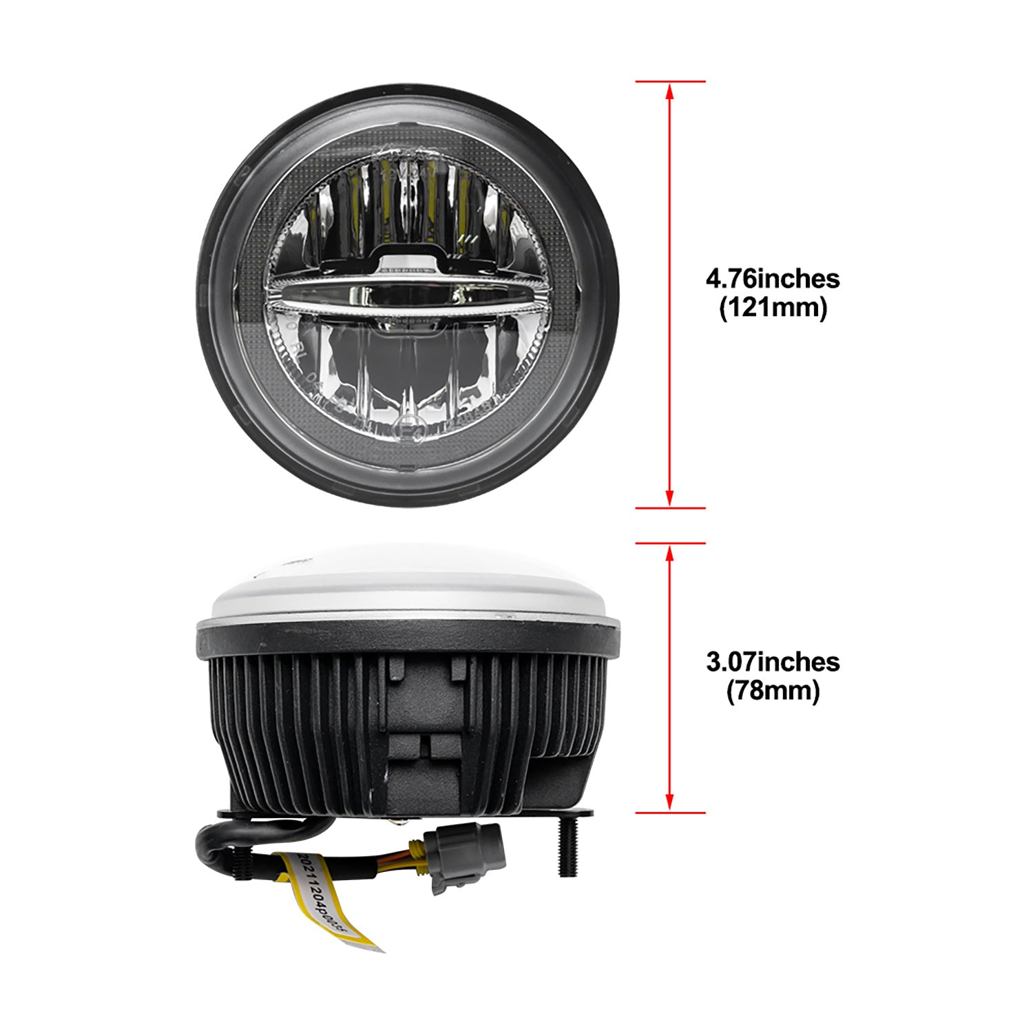 Clear Lens LED Halo Daytime Running Fog Light Assembly For 2003-2009 Hummer H2 - NS Auto Lighting