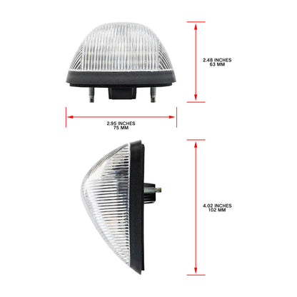 Clear Lens Amber LED Cab Roof Lights For 1999-2016 Ford Super Duty, etc. - NS Auto Lighting