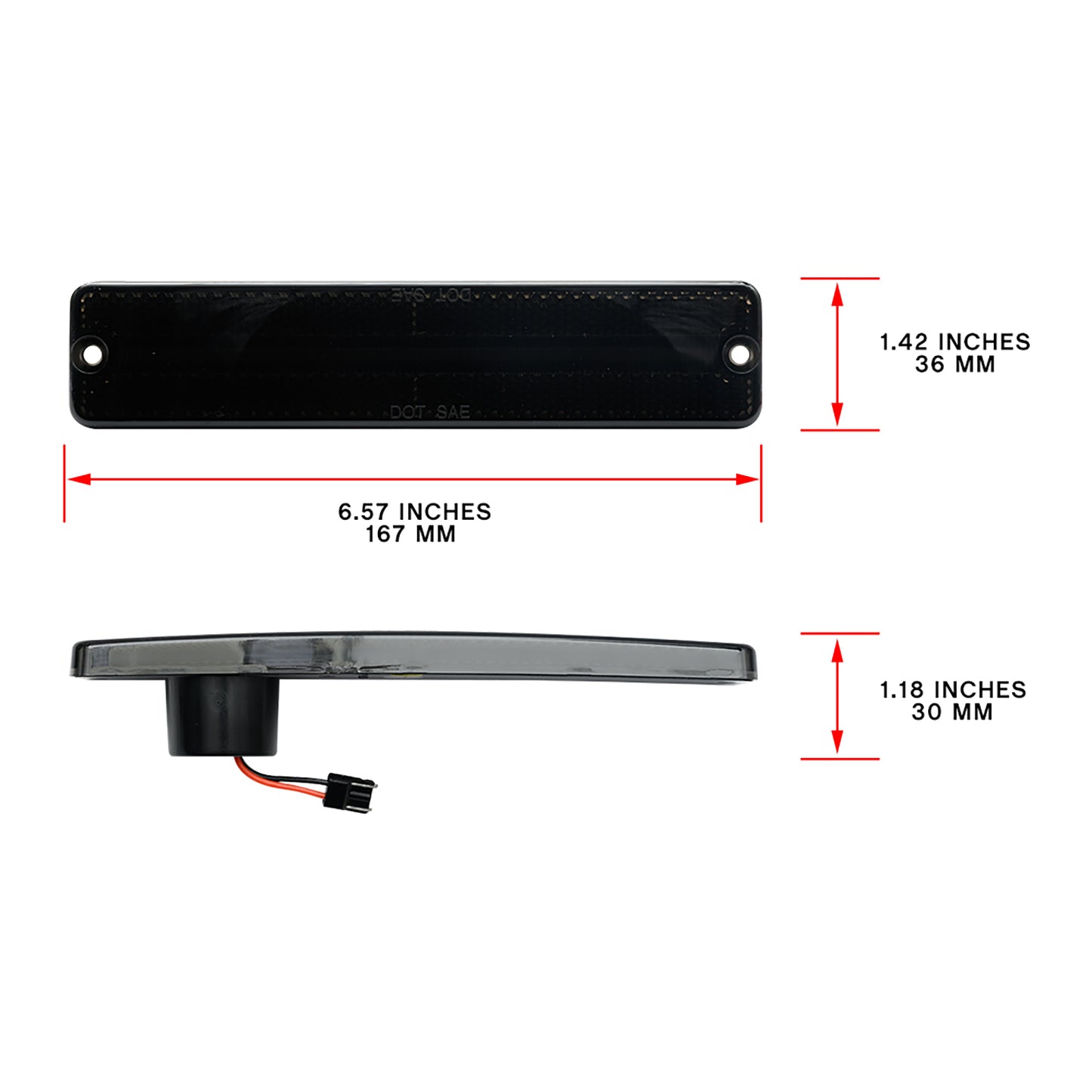 Smoked Lens LED Front&Rear Side Marker Lights For Jeep CJ Series, Jeep Cherokee SJ, etc. - NS Auto Lighting