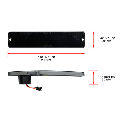 Smoked Lens LED Front&Rear Side Marker Lights For Jeep CJ Series, Jeep Cherokee SJ, etc. - NS Auto Lighting