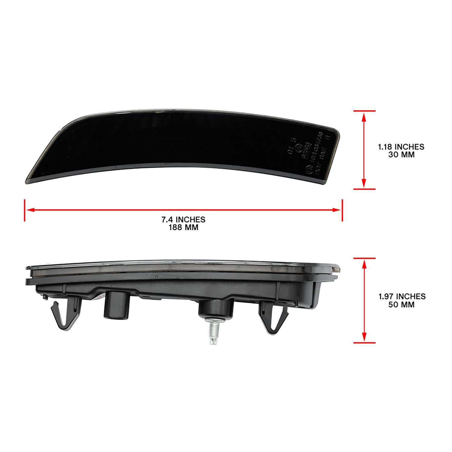 Smoked Lens LED Front Bumper Side Marker Lights For 2022+ Toyota GR86 - NS Auto Lighting