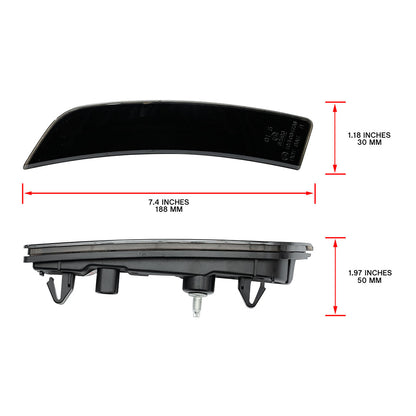Smoked Lens LED Front Bumper Side Marker Lights For 2022+ Toyota GR86 - NS Auto Lighting