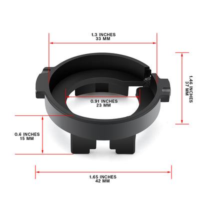 H7 LED HID Headlight Bulb Retainers For Kia Soul, Hyundai Sonata, etc. - NS Auto Lighting
