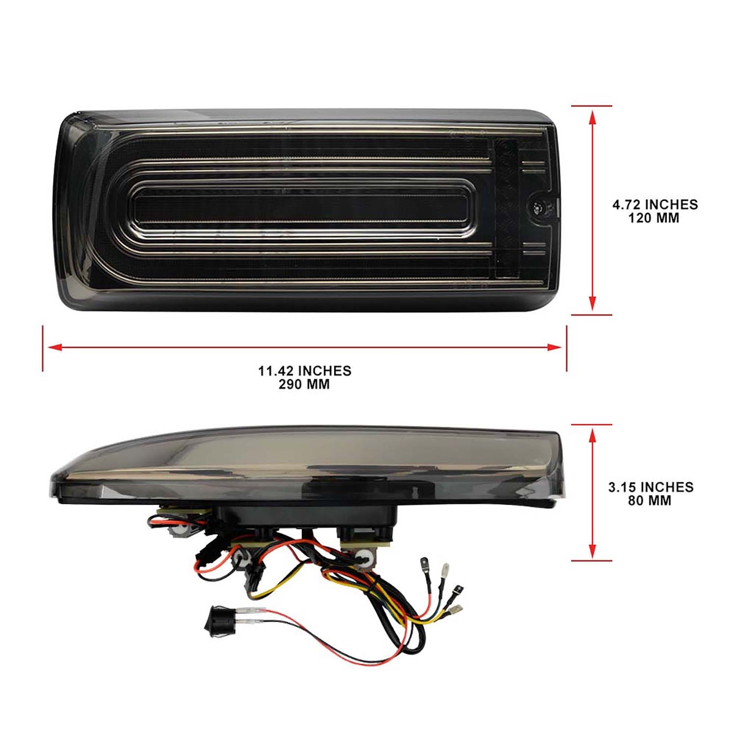W463A Style Smoked Lens Dynamic LED Tail Light Assembly For 2002-2018 Mercedes Benz G-Class W463 - NS Auto Lighting