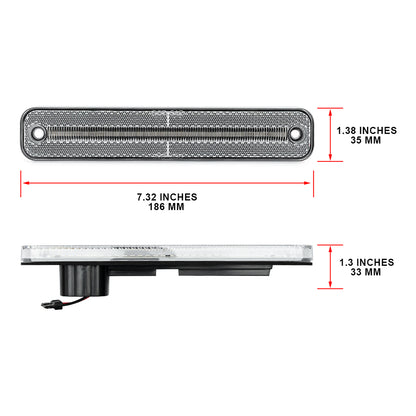 Clear Lens LED Front&Rear Side Marker Lights For 1973-1979 Ford F-Series, etc. - NS Auto Lighting