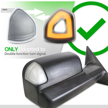 Smoked Lens Switchback LED Towing Mirror Turn Signal Lights For 2019-2023 Ram - NS Auto Lighting