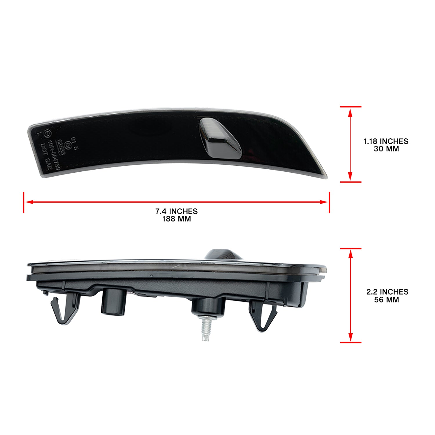 JDM Style Smoked Lens Amber LED Front Bumper Side Marker Lights For 2022+ Toyota GR86 - NS Auto Lighting