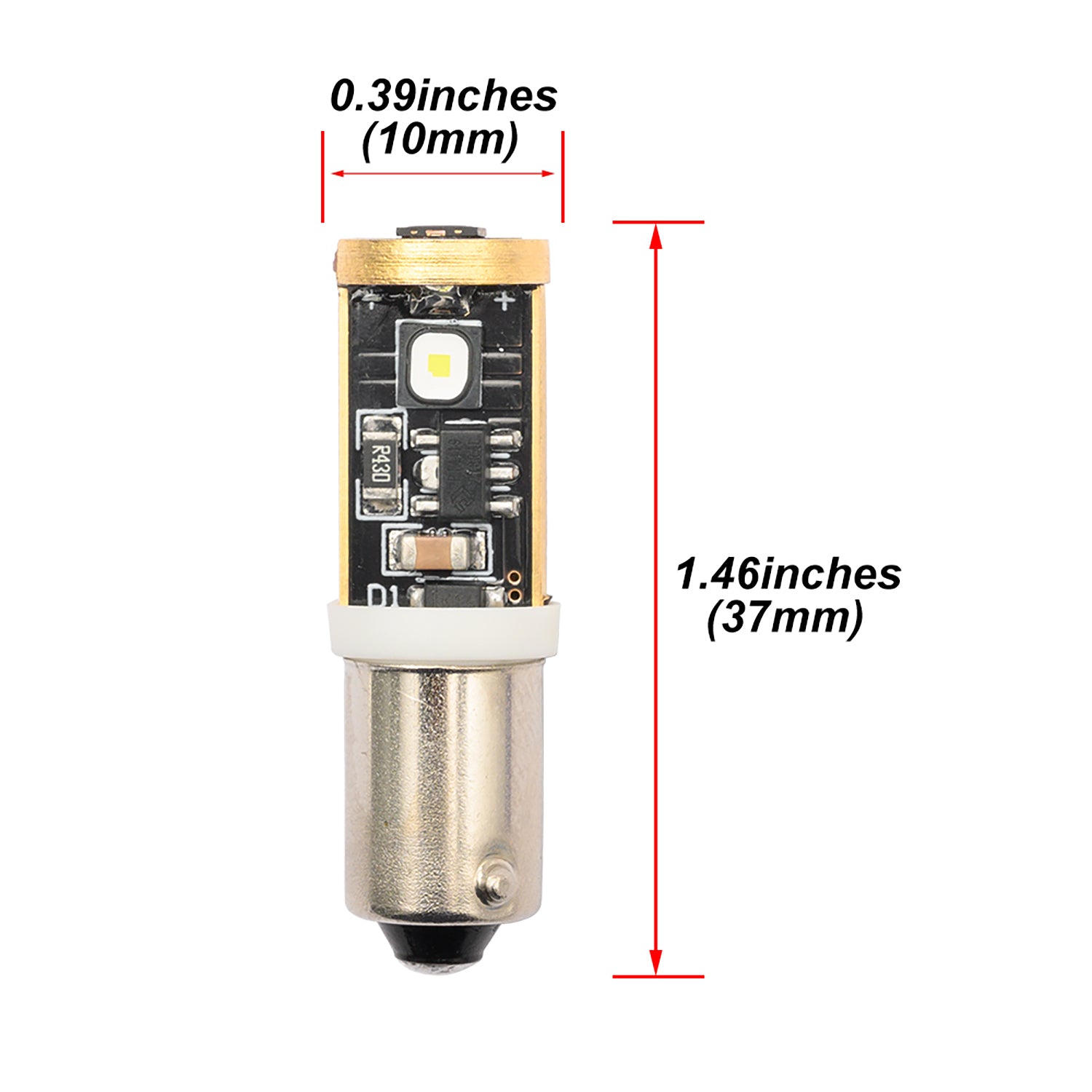 BAY9S H21W Cool White LED Bulbs for 2004-2010 VW Beetle, etc. - NS Auto Lighting