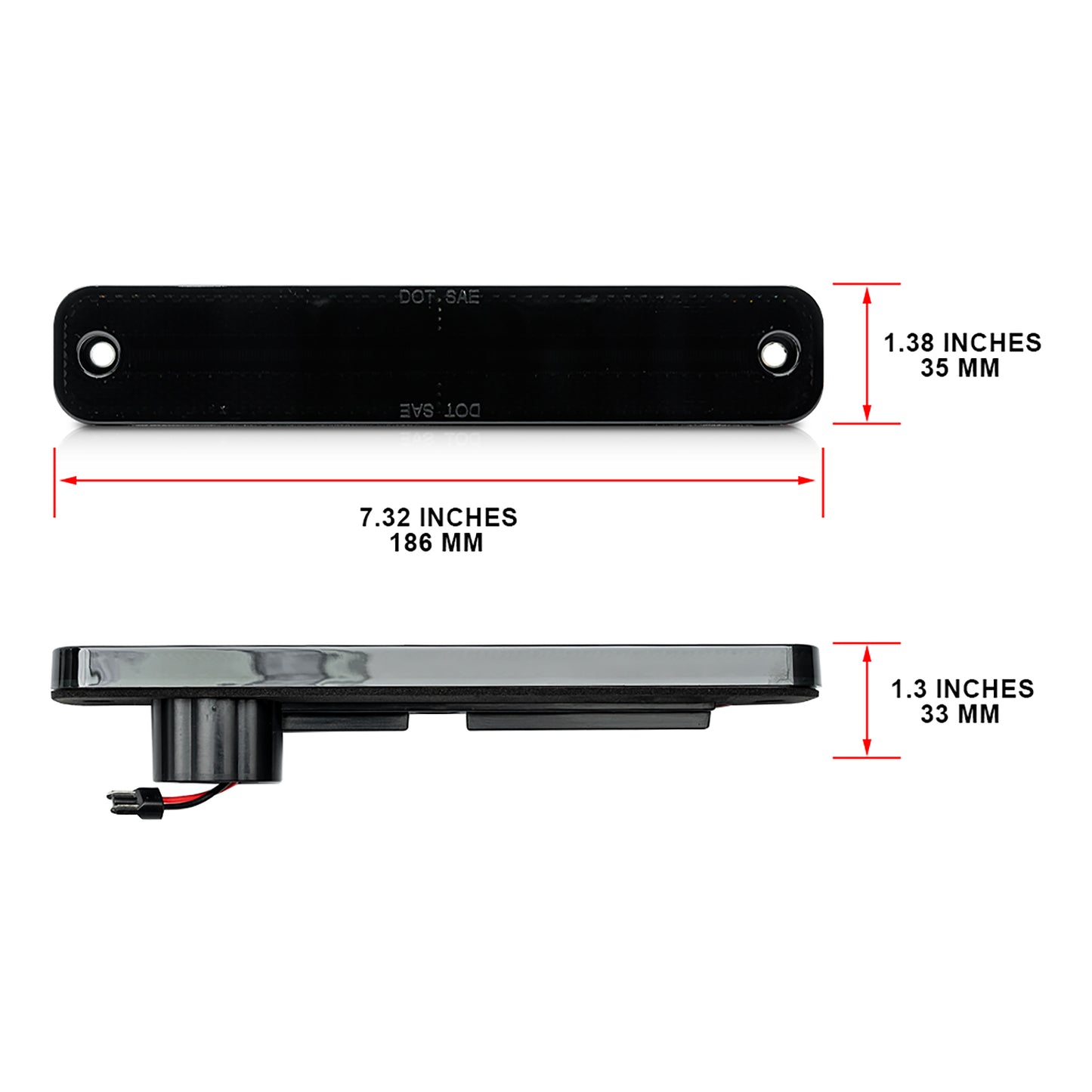 Smoked Lens LED Front&Rear Side Marker Lights For 1973-1979 Ford F-Series, etc. - NS Auto Lighting