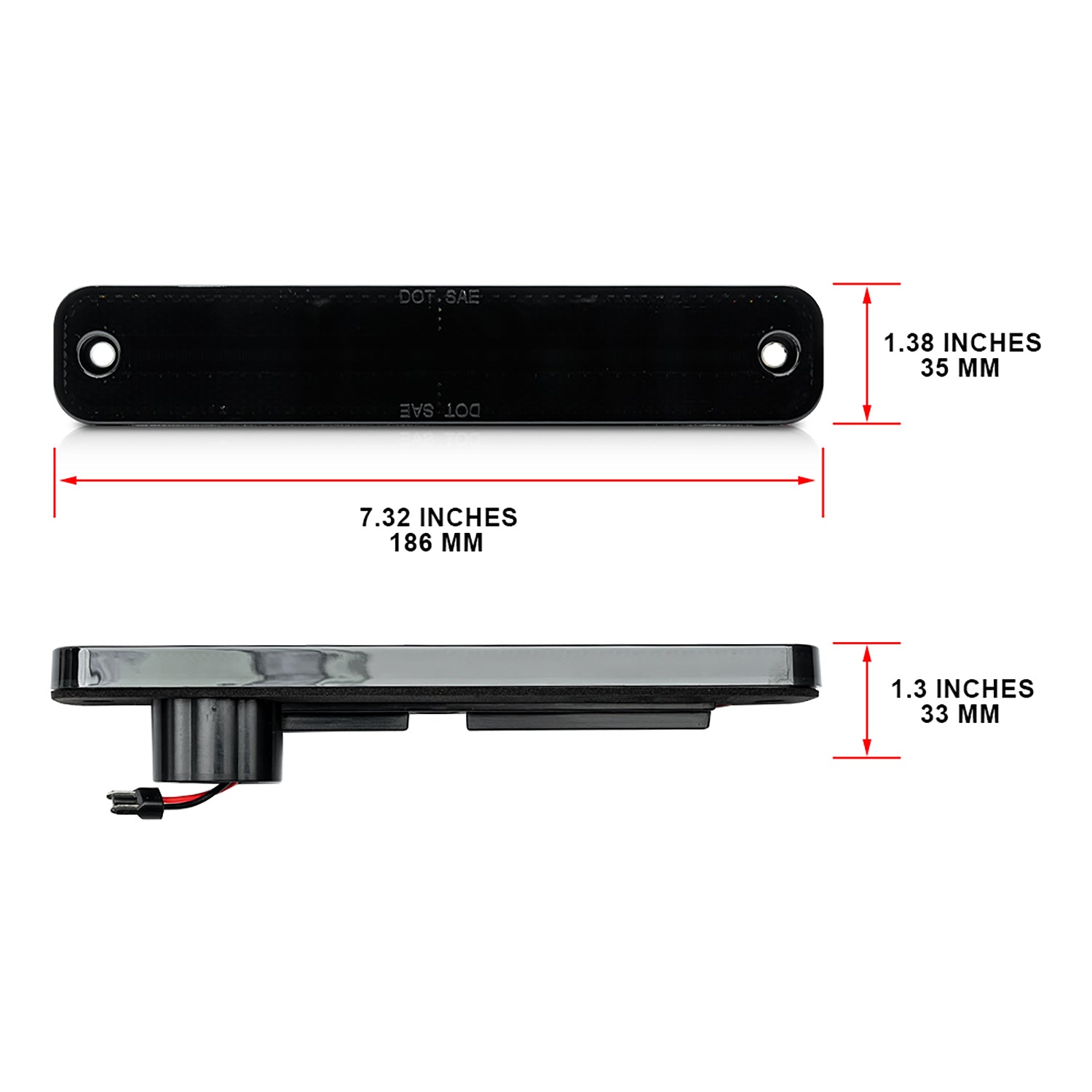 Smoked Lens LED Front&Rear Side Marker Lights For 1973-1979 Ford F-Series, etc. - NS Auto Lighting