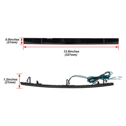 Smoked Lens LED Rear Bumper Reflector Lights For 2014-2019 Chevrolet Corvette C7