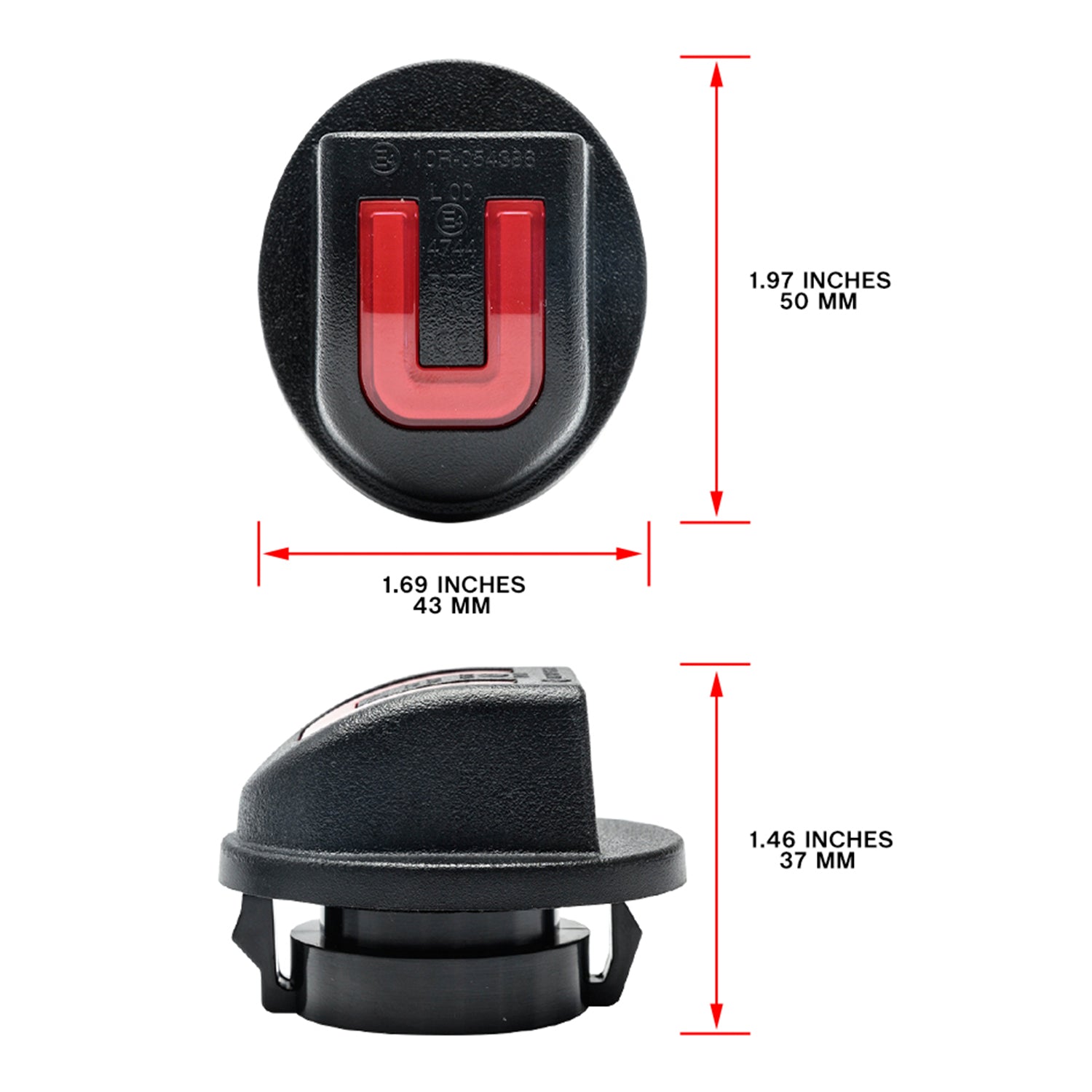 OLED U-Shaped License Plate Lights For 1980-2014 Ford F-150, etc. - NS Auto Lighting