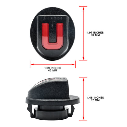 OLED U-Shaped License Plate Lights For 1980-2014 Ford F-150, etc. - NS Auto Lighting