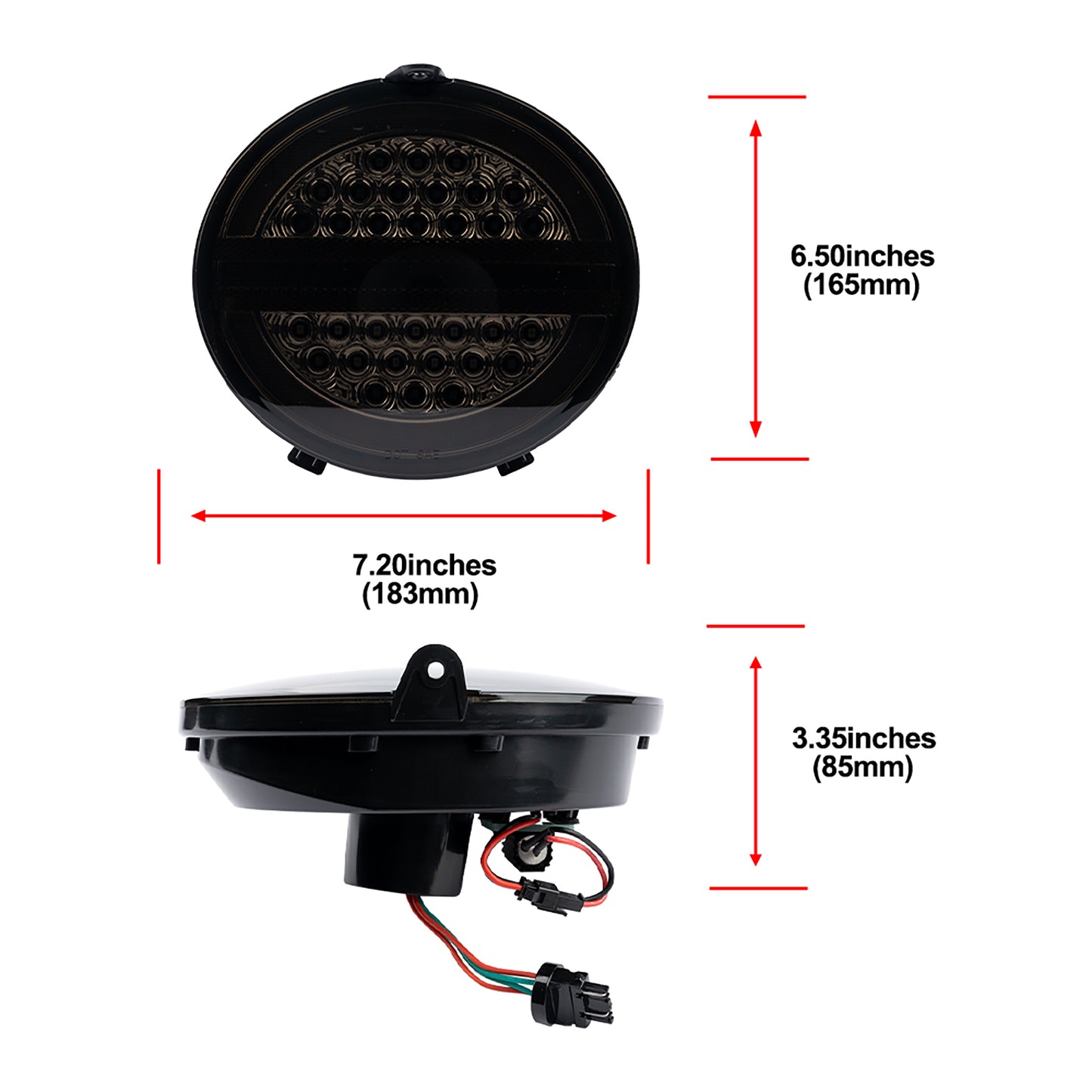 Smoked Lens LED Halo Tail Light Assembly For 2005-2013 Chevrolet Corvette C6 - NS Auto Lighting