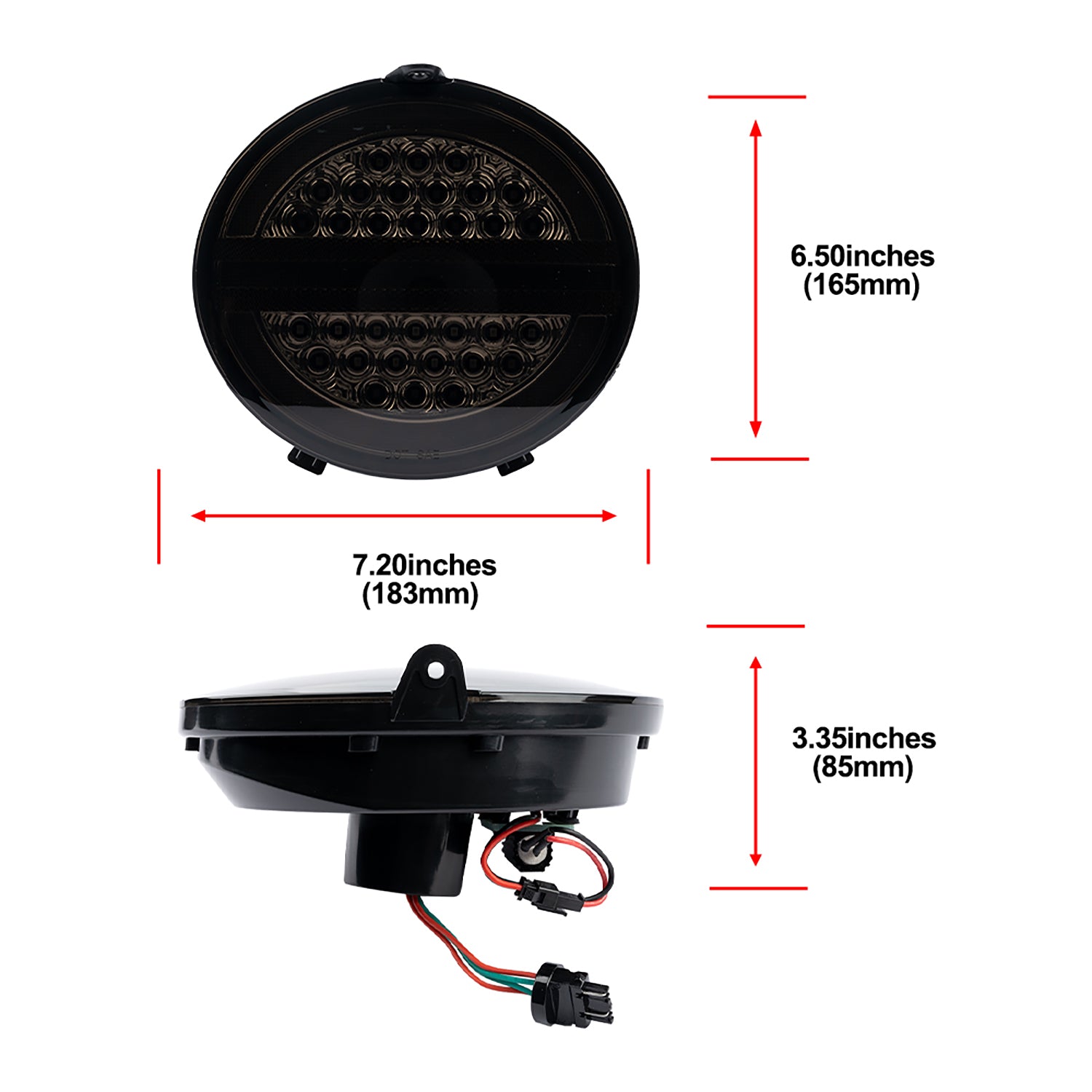 Smoked Lens LED Halo Tail Light Assembly For 2005-2013 Chevrolet Corvette C6 - NS Auto Lighting