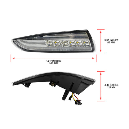 Clear Lens Switchback Dynamic LED Front Turn Signal & Side Marker Lights For 1993-2002 Chevrolet Camaro - NS Auto Lighting