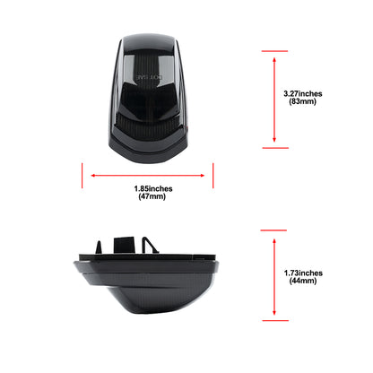 Smoked Lens White LED Cab Roof Lights For 2017+ Ford Super Duty - NS Auto Lighting