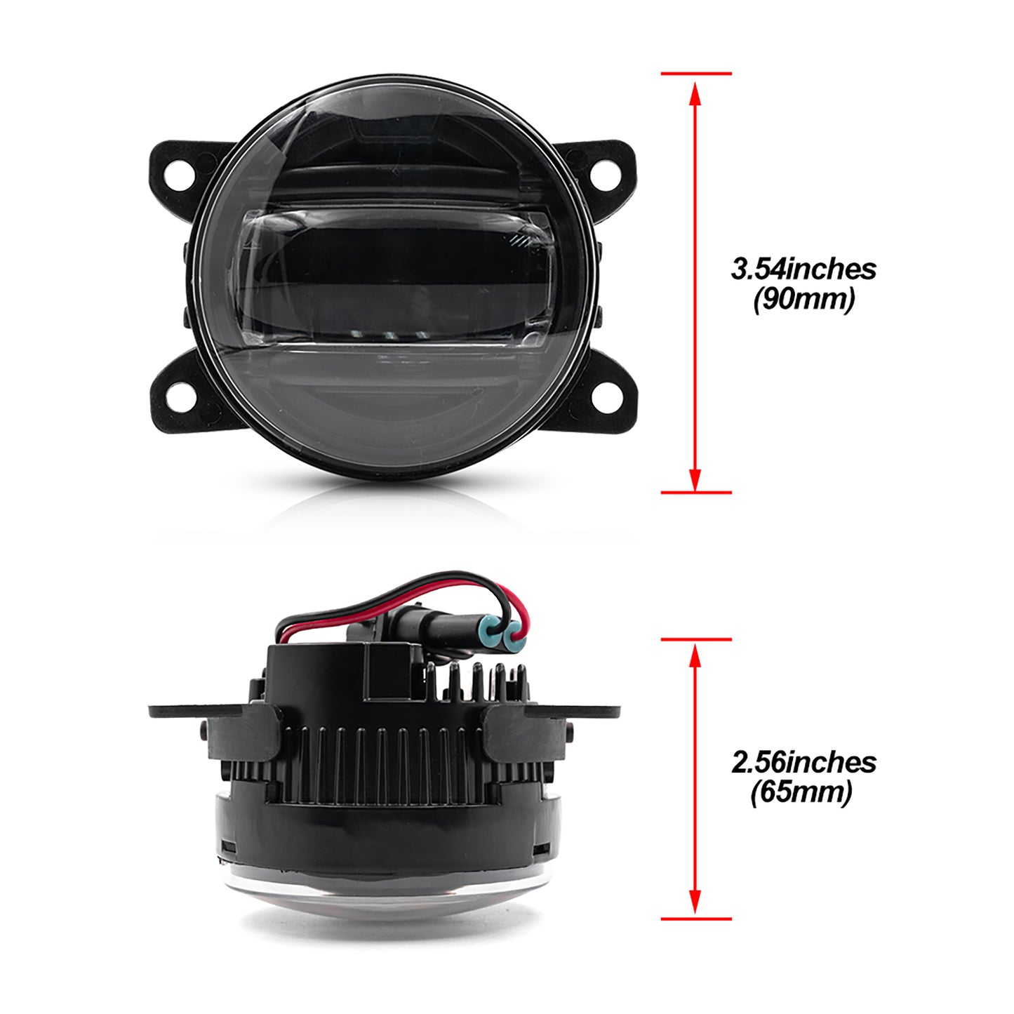 Smoked Lens White LED Front Bumper Fog Light Assembly For Opel - NS Auto Lighting