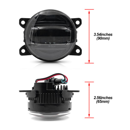 Smoked Lens White LED Front Bumper Fog Light Assembly For Opel - NS Auto Lighting