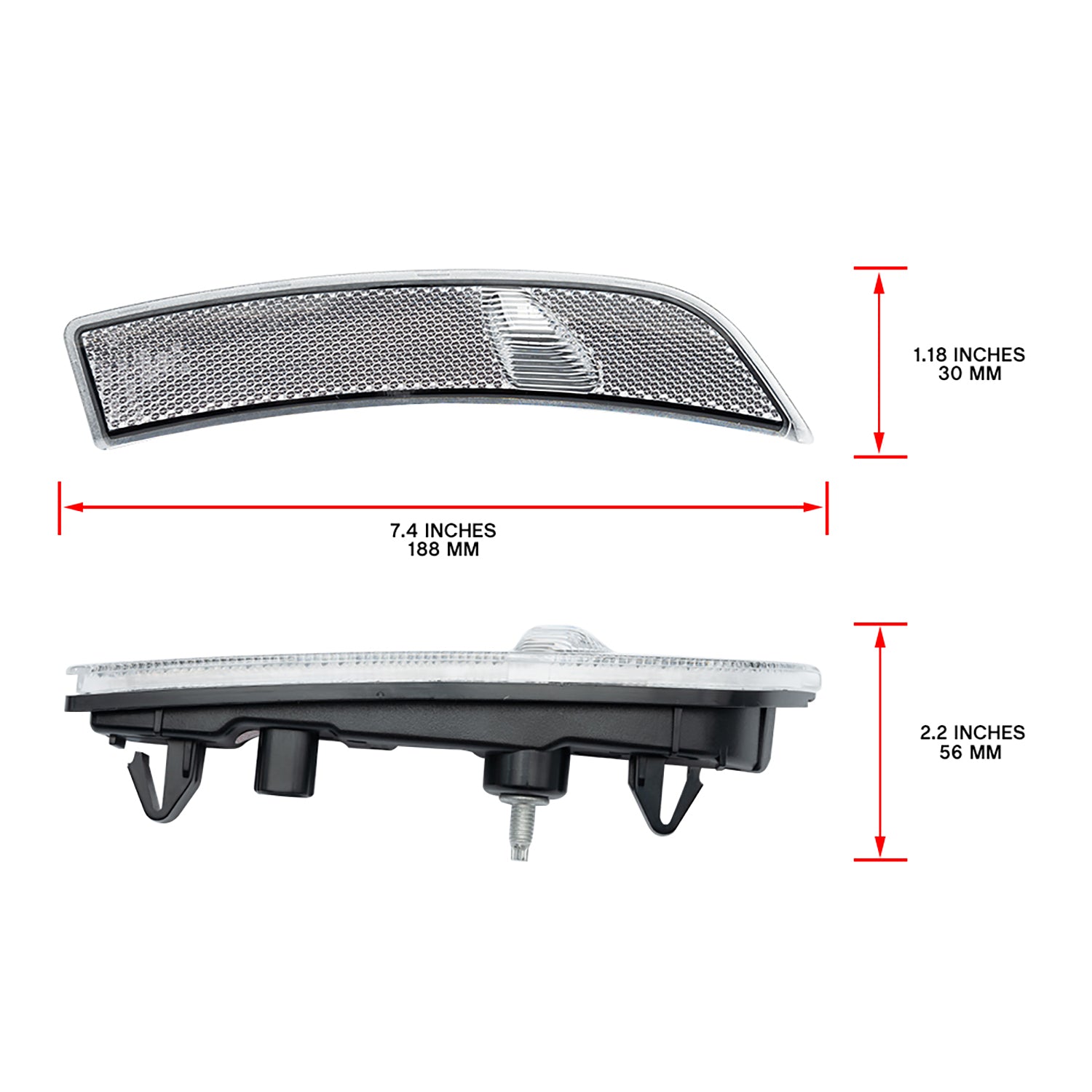 JDM Style Clear Lens Amber LED Front Bumper Side Marker Lights For 2022+ Toyota GR86 - NS Auto Lighting