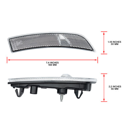 JDM Style Clear Lens Amber LED Front Bumper Side Marker Lights For 2022+ Toyota GR86 - NS Auto Lighting