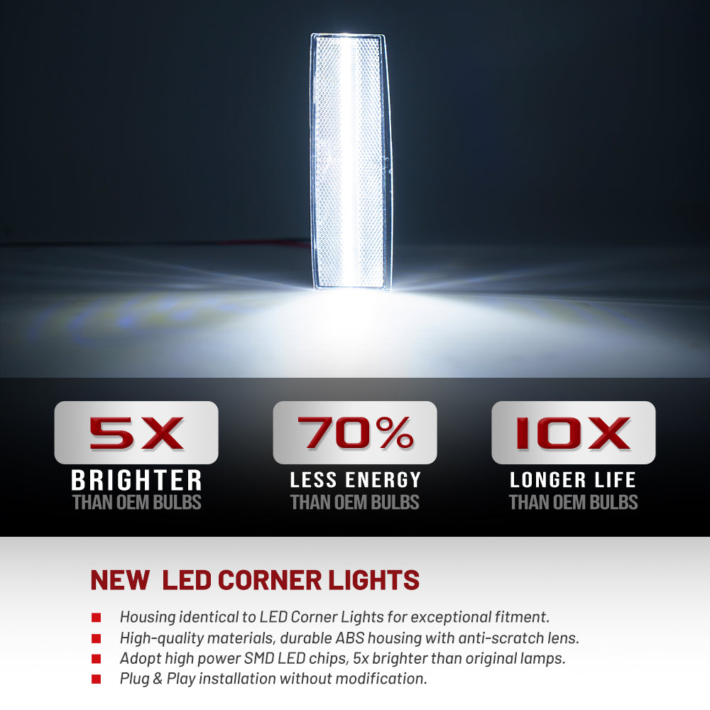 Getönte Linse LED Abschleppspiegel Blinker Lichter für 2010-2023 Dodge Ram