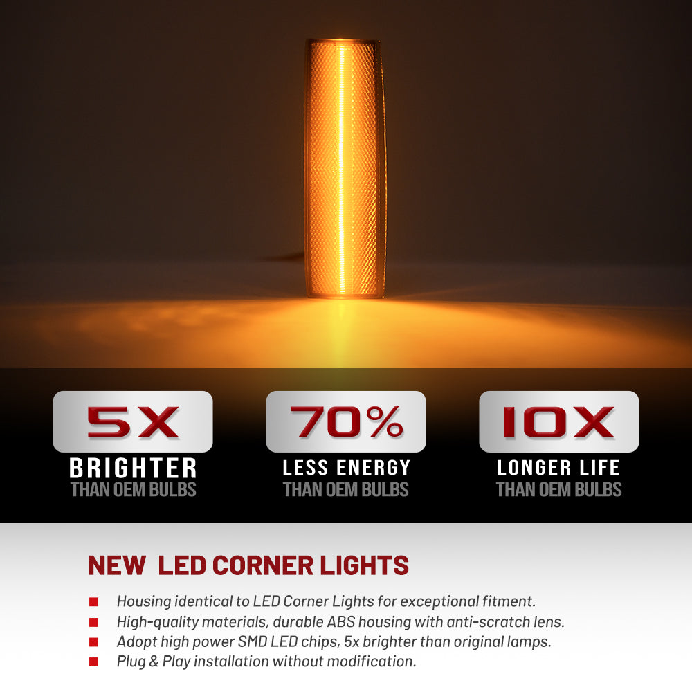 Feux de clignotants de rétroviseur de remorquage à LED à lentille fumée pour Dodge Ram 2010-2023