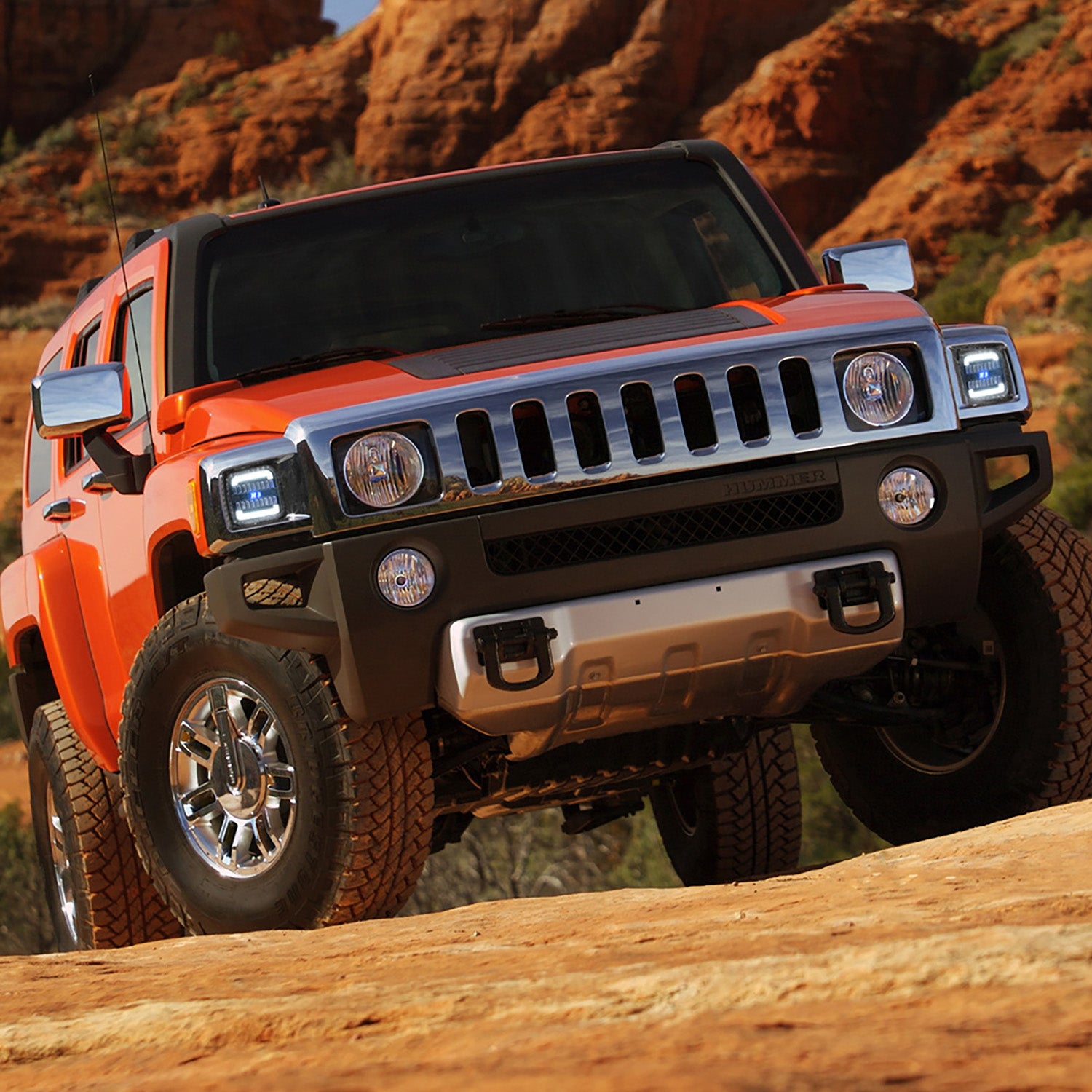 Clear Lens Switchback Dynamic LED Front Turn Signal Lights For 2006-2010 Hummer H3, etc. - NS Auto Lighting