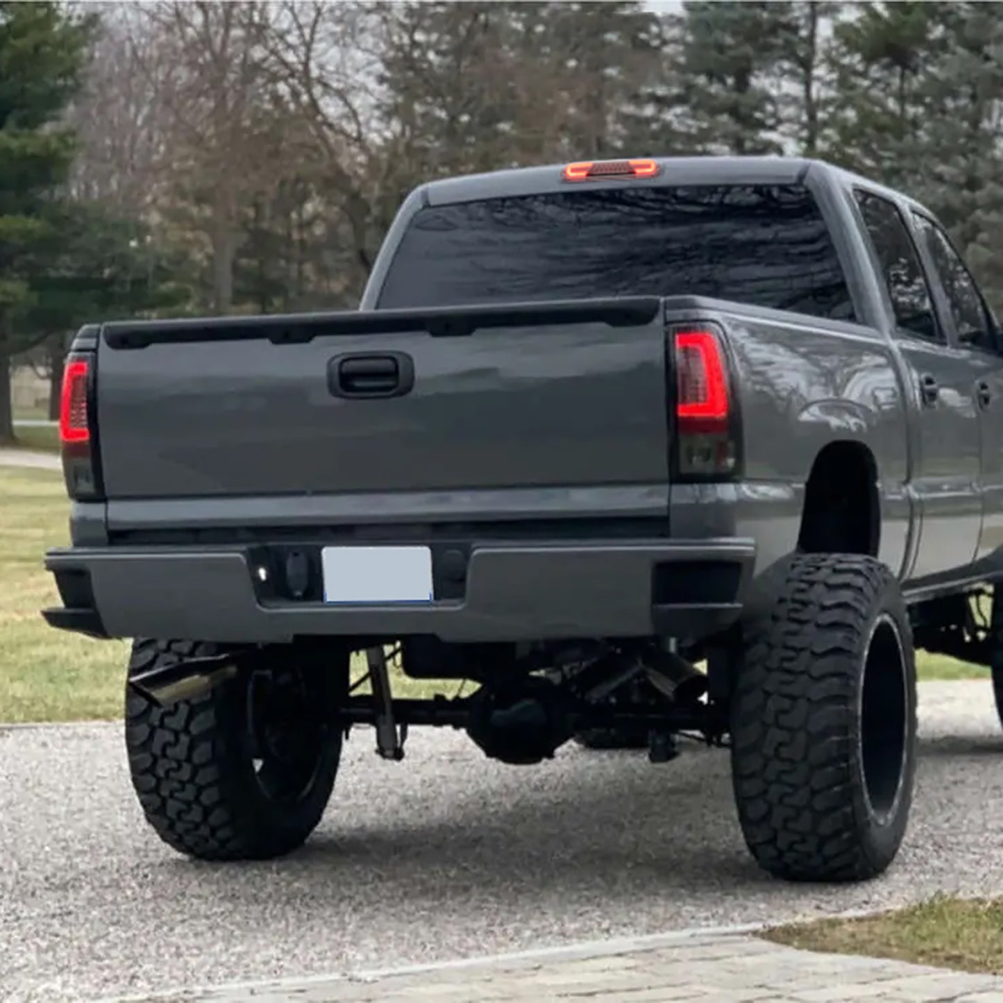 Clear Lens Double C-Shaped LED Third Brake Light For 1999-2007 Chevrolet Silverado, GMC Sierra - NS Auto Lighting