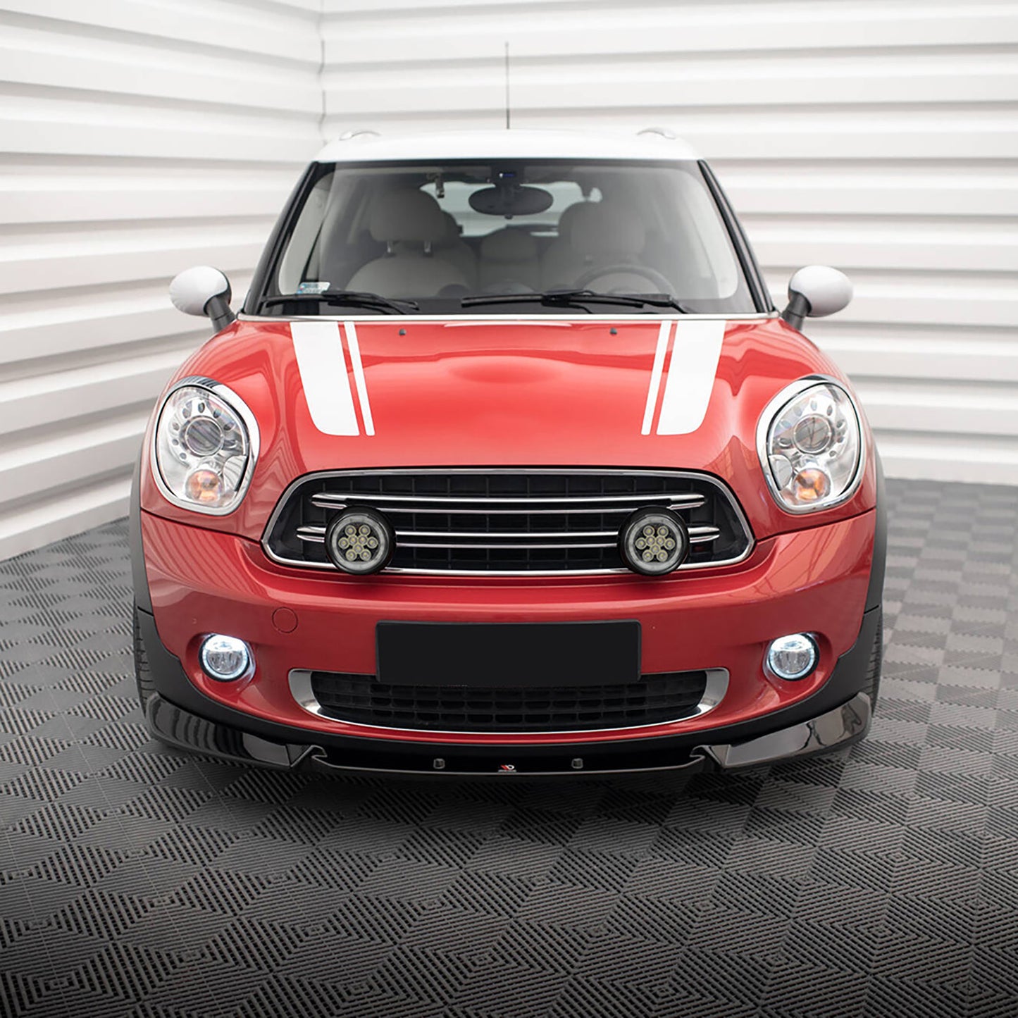 Black Finish LED Halo Rally Driving Lights For Mini R60 R61 - NS Auto Lighting