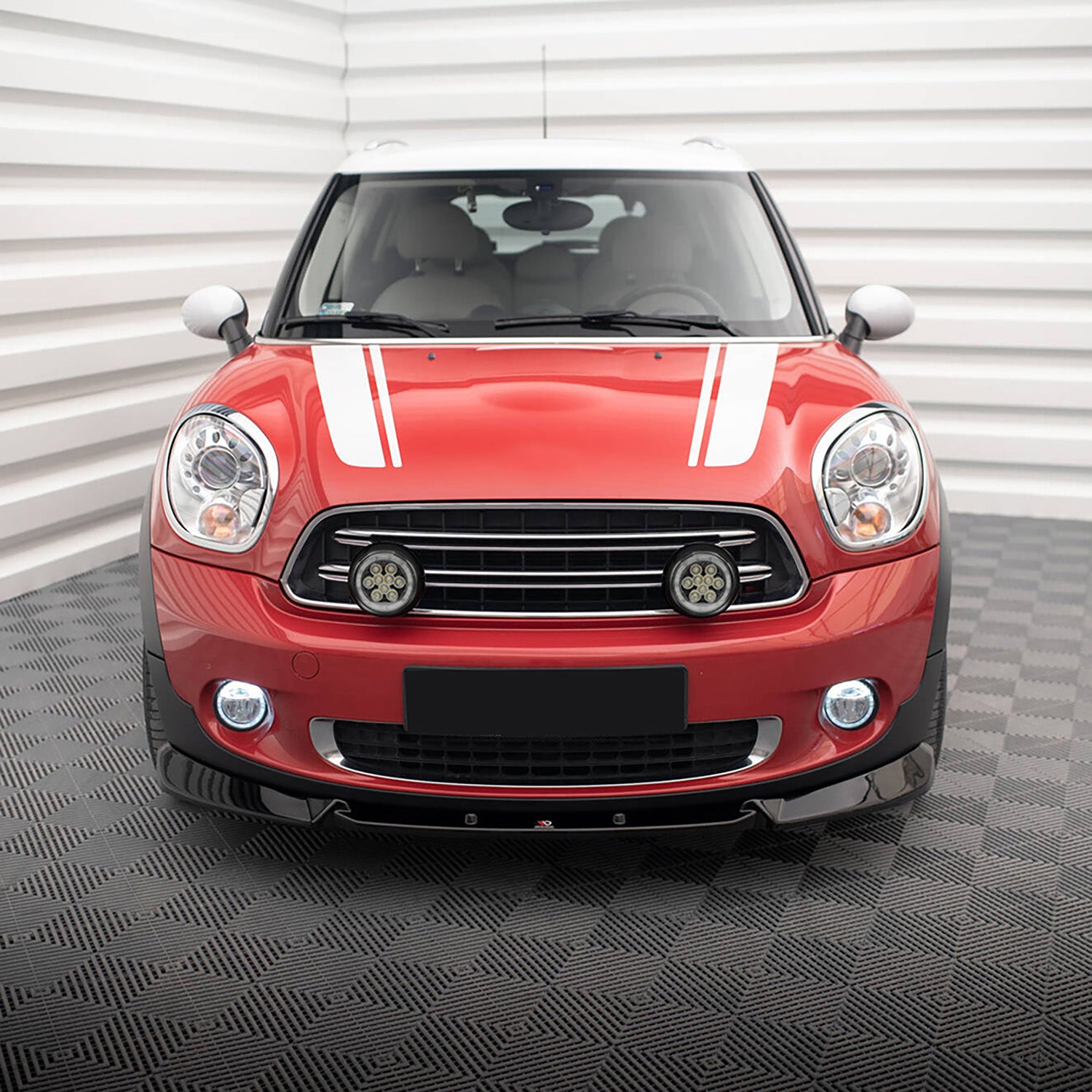 Black Finish LED Halo Rally Driving Lights For Mini R60 R61 - NS Auto Lighting