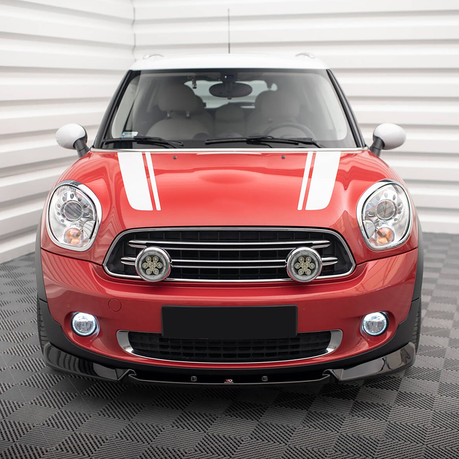 Chromed Finish LED Halo Rally Driving Lights For Mini R60 R61 - NS Auto Lighting