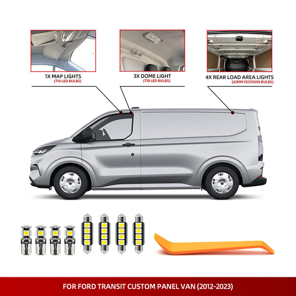LED Interior Light Kit For 2012-2023 Ford Transit Custom Panel Van – NS ...