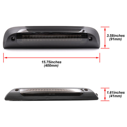Smoked Lens F1 Style Strobe LED Third Brake Light For 2014-2019 Chevrolet Silverado, GMC Sierra - NS Auto Lighting