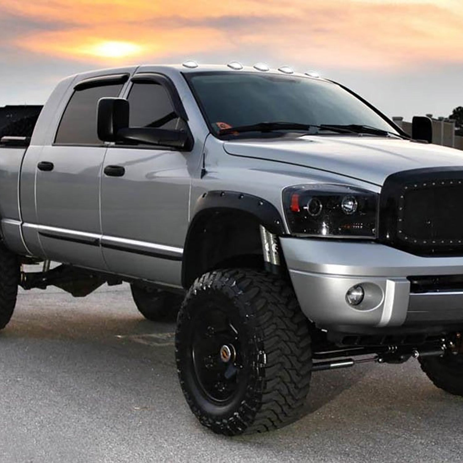 Clear Lens White LED Cab Roof Lights For 2003-2018 Dodge Ram, etc. - NS Auto Lighting