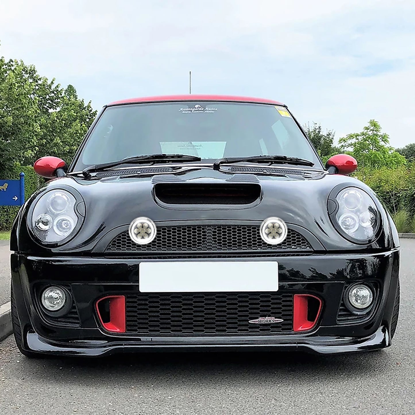 Chromed Finish LED Halo Rally Driving Lights For 2001-2008 Mini Cooper - NS Auto Lighting