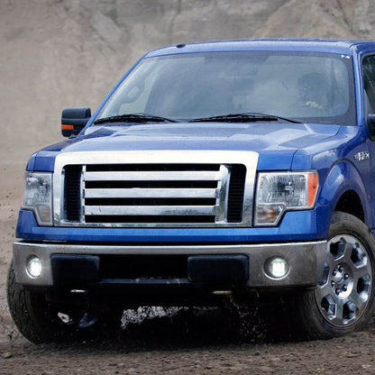 White LED Front Bumper Fog Light Assembly For 2006-2014 Ford F-150, etc. - NS Auto Lighting