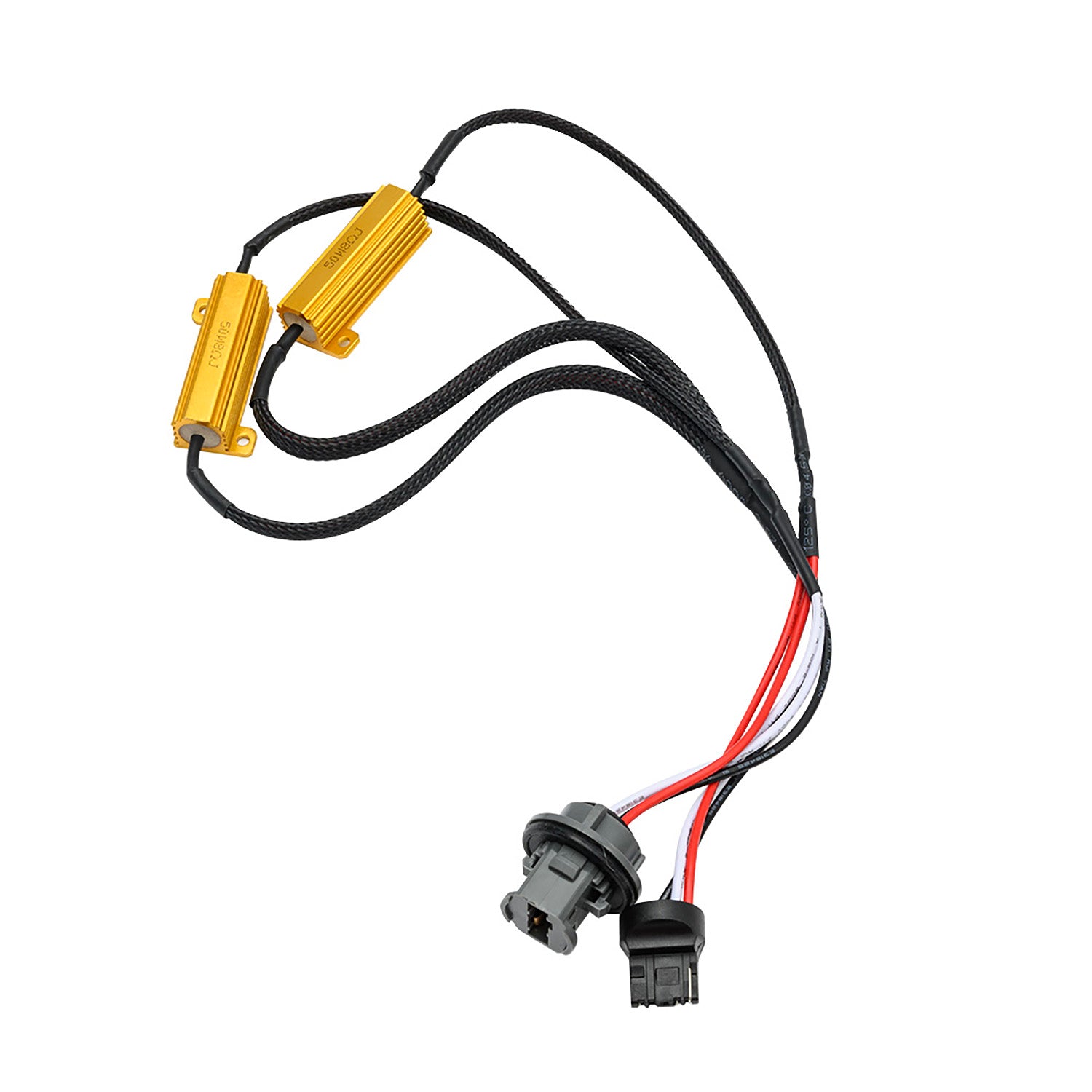 7443 T20 W21/5W Socket 50W 8OHM Metal Load Resistor - NS Auto Lighting